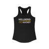 Hellberg 45 Pittsburgh Hockey Grafitti Wall Design Women's Ideal Racerback Tank Top