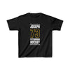 Joseph 73 Pittsburgh Hockey Black Vertical Design Kids Tee