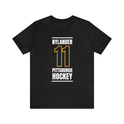 Nylander 11 Pittsburgh Hockey Black Vertical Design Unisex T-Shirt