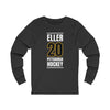Eller 20 Pittsburgh Hockey Black Vertical Design Unisex Jersey Long Sleeve Shirt