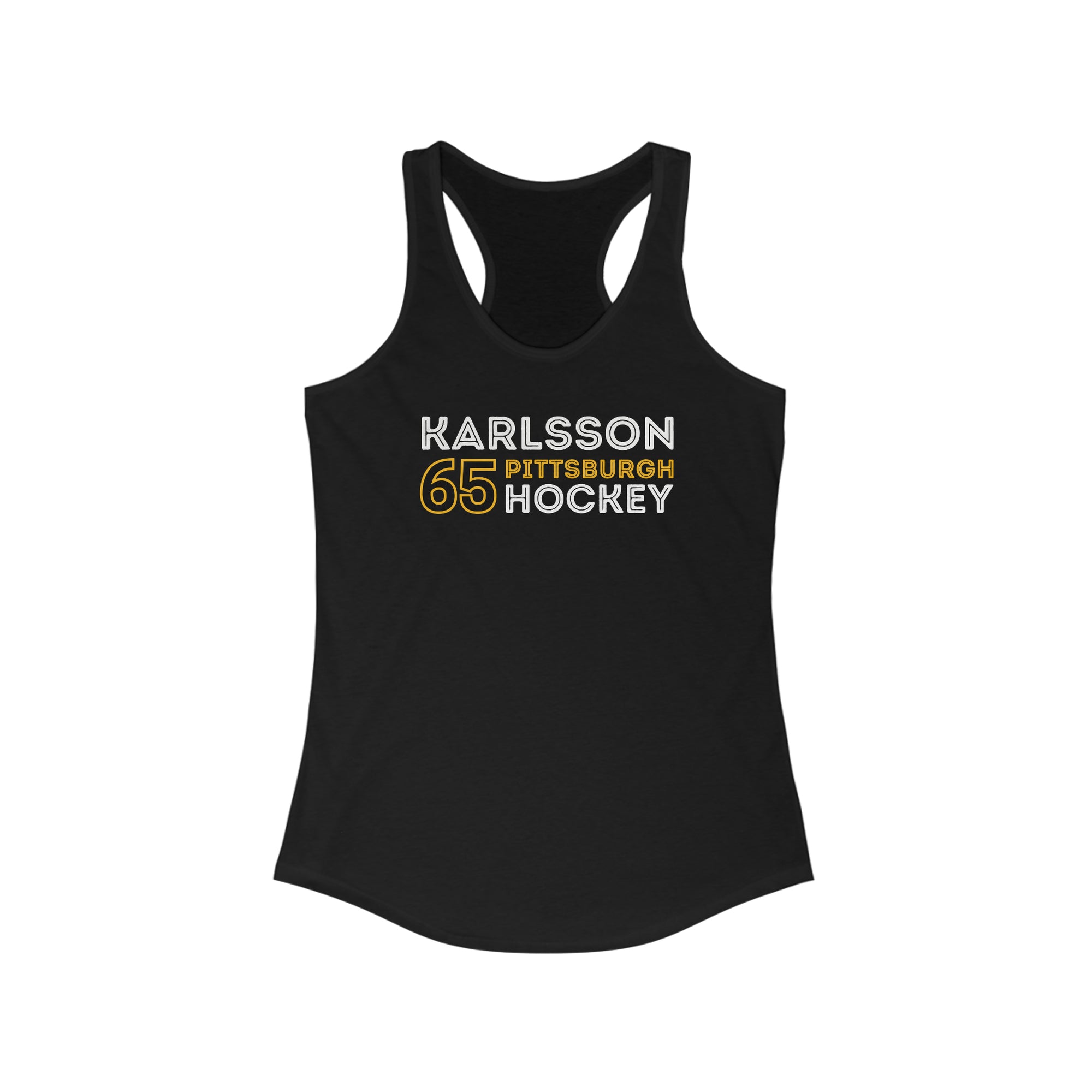 Karlsson 65 Pittsburgh Hockey Grafitti Wall Design Women's Ideal Racerback Tank Top