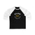 Eller 20 Pittsburgh Hockey Number Arch Design Unisex Tri-Blend 3/4 Sleeve Raglan Baseball Shirt
