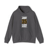 Jarry 35 Pittsburgh Hockey Black Vertical Design Unisex Hooded Sweatshirt
