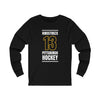 Hinostroza 13 Pittsburgh Hockey Black Vertical Design Unisex Jersey Long Sleeve Shirt