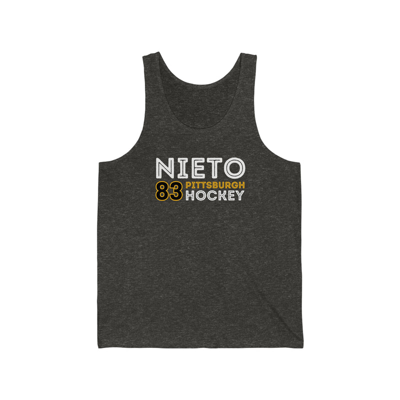 Nieto 83 Pittsburgh Hockey Grafitti Wall Design Unisex Jersey Tank Top