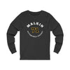 Malkin 71 Pittsburgh Hockey Number Arch Design Unisex Jersey Long Sleeve Shirt