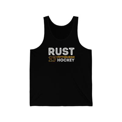 Rust 17 Pittsburgh Hockey Grafitti Wall Design Unisex Jersey Tank Top