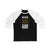 Nedeljkovic 39 Pittsburgh Hockey Black Vertical Design Unisex Tri-Blend 3/4 Sleeve Raglan Baseball Shirt