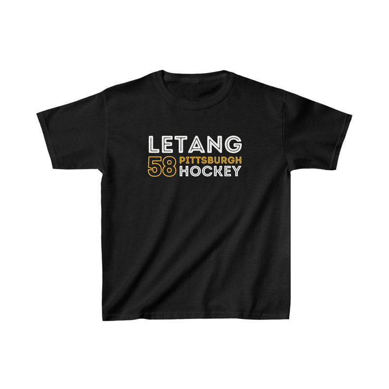 Letang 58 Pittsburgh Hockey Grafitti Wall Design Kids Tee