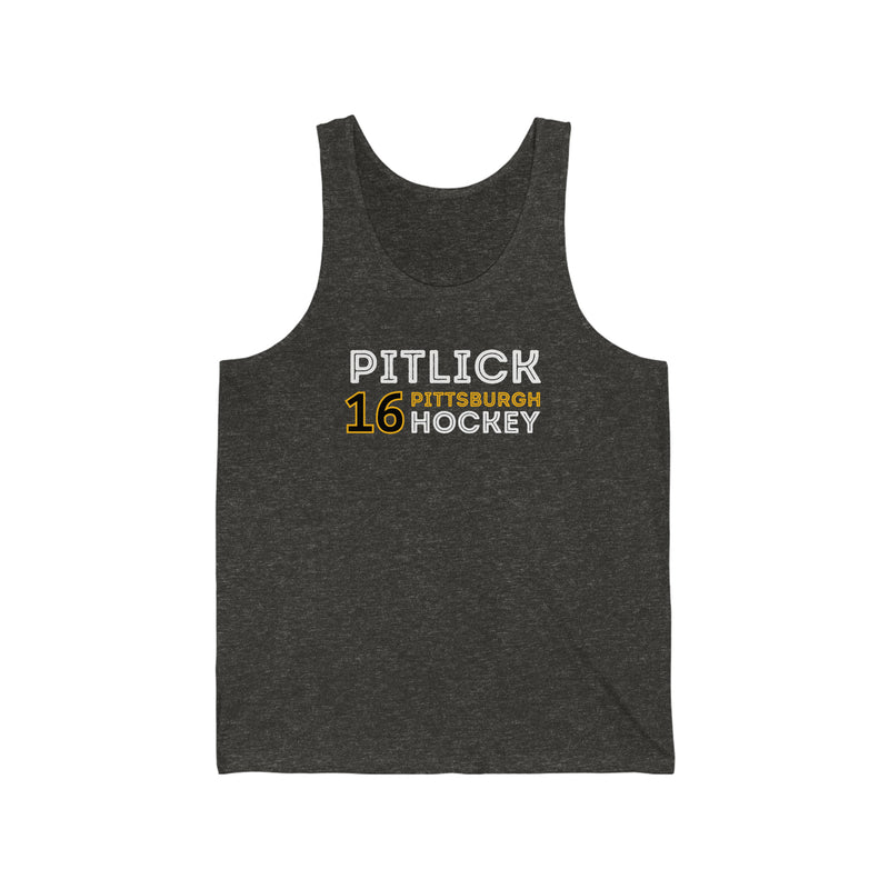 Pitlick 16 Pittsburgh Hockey Grafitti Wall Design Unisex Jersey Tank Top