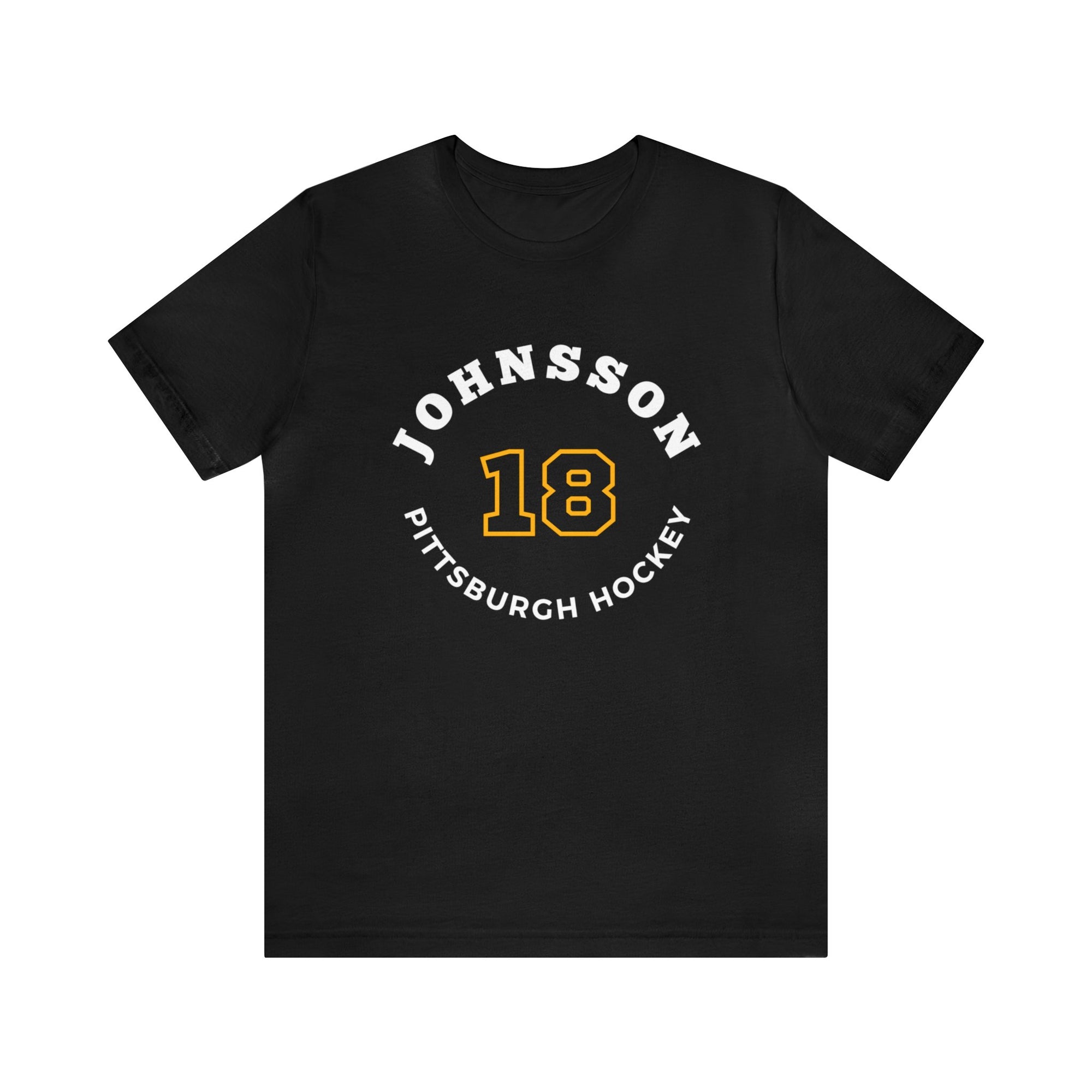 Johnsson 18 Pittsburgh Hockey Number Arch Design Unisex T-Shirt