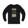 Karlsson 65 Pittsburgh Hockey Black Vertical Design Unisex Jersey Long Sleeve Shirt
