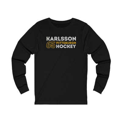 Karlsson 65 Pittsburgh Hockey Grafitti Wall Design Unisex Jersey Long Sleeve Shirt