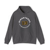 Hinostroza 13 Pittsburgh Hockey Number Arch Design Unisex Hooded Sweatshirt