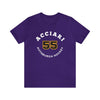 Acciari 55 Pittsburgh Hockey Number Arch Design Unisex T-Shirt