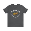Rakell 67 Pittsburgh Hockey Number Arch Design Unisex T-Shirt
