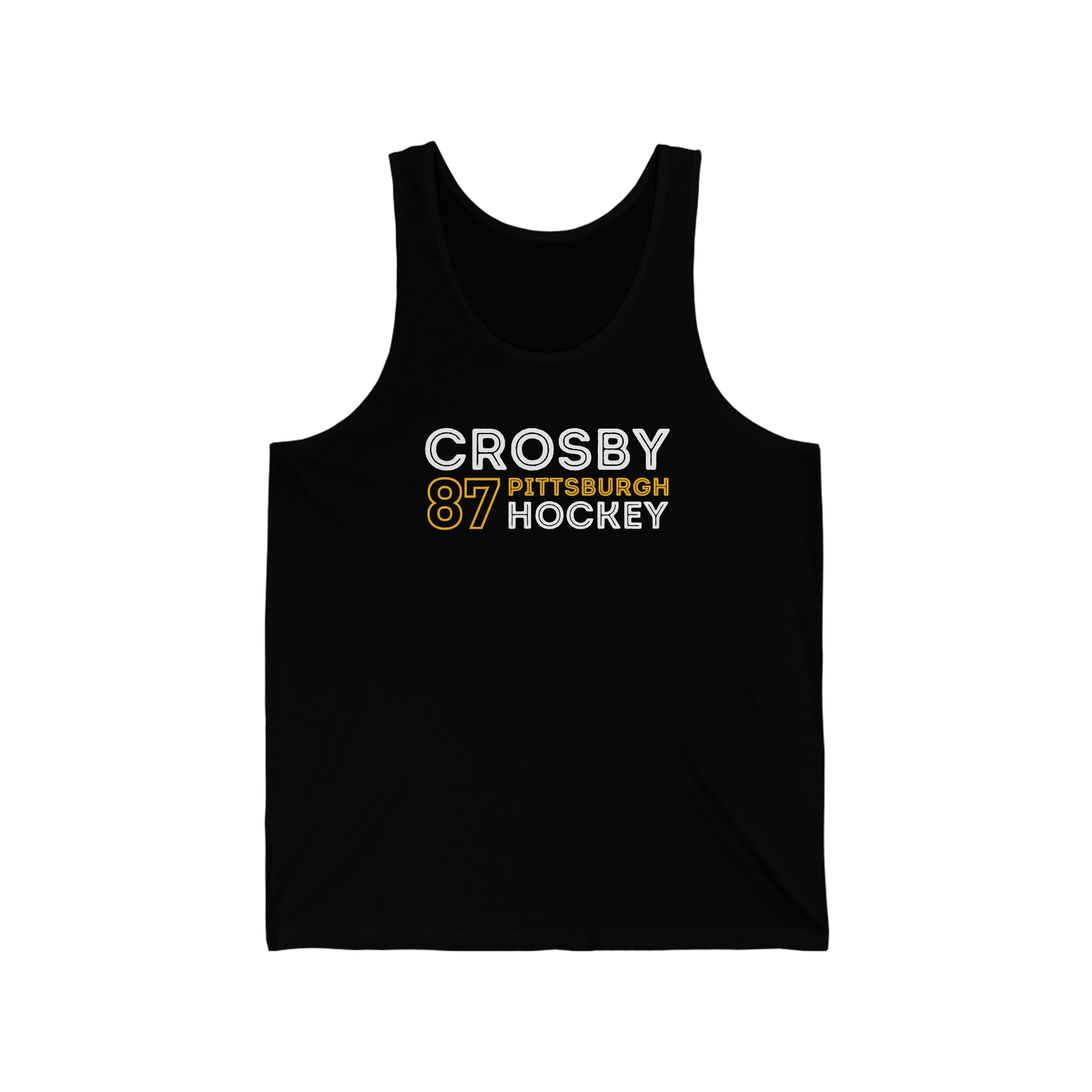 Crosby 87 Pittsburgh Hockey Grafitti Wall Design Unisex Jersey Tank Top