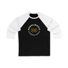 Nedeljkovic 39 Pittsburgh Hockey Number Arch Design Unisex Tri-Blend 3/4 Sleeve Raglan Baseball Shirt