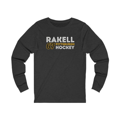 Rakell 67 Pittsburgh Hockey Grafitti Wall Design Unisex Jersey Long Sleeve Shirt