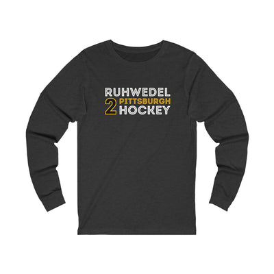 Ruhwedel 2 Pittsburgh Hockey Grafitti Wall Design Unisex Jersey Long Sleeve Shirt