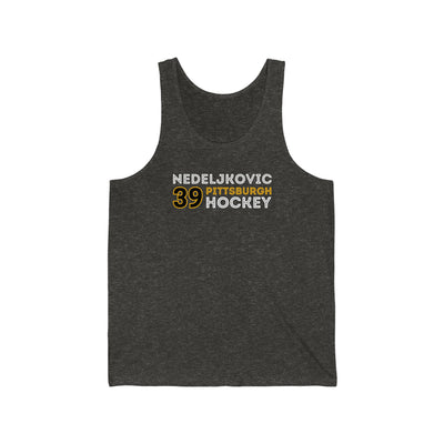 Nedeljkovic 39 Pittsburgh Hockey Grafitti Wall Design Unisex Jersey Tank Top