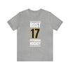 Rust 17 Pittsburgh Hockey Black Vertical Design Unisex T-Shirt