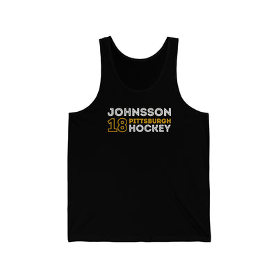 Johnsson 18 Pittsburgh Hockey Grafitti Wall Design Unisex Jersey Tank Top