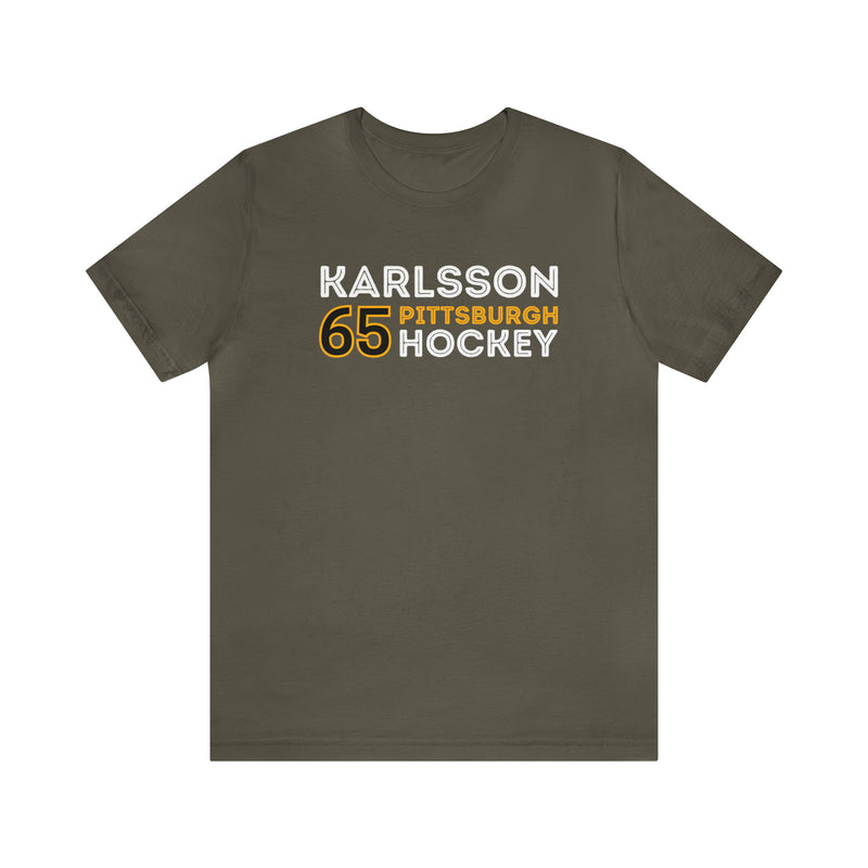 Karlsson 65 Pittsburgh Hockey Grafitti Wall Design Unisex T-Shirt