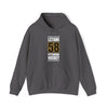 Letang 58 Pittsburgh Hockey Black Vertical Design Unisex Hooded Sweatshirt