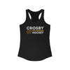 Crosby 87 Pittsburgh Hockey Grafitti Wall Design Women's Ideal Racerback Tank Top