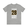 Pettersson 28 Pittsburgh Hockey Black Vertical Design Unisex T-Shirt
