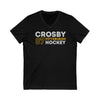 Crosby 87 Pittsburgh Hockey Grafitti Wall Design Unisex V-Neck Tee