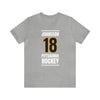 Johnsson 18 Pittsburgh Hockey Black Vertical Design Unisex T-Shirt