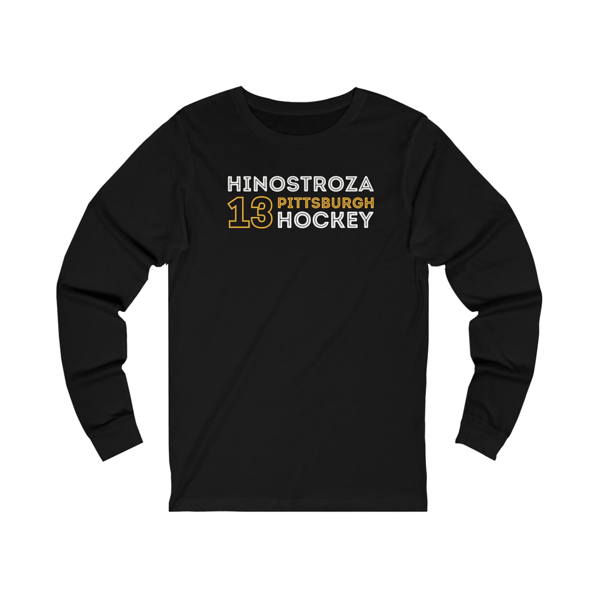 Hinostroza 13 Pittsburgh Hockey Grafitti Wall Design Unisex Jersey Long Sleeve Shirt