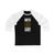 Nieto 93 Pittsburgh Hockey Black Vertical Design Unisex Tri-Blend 3/4 Sleeve Raglan Baseball Shirt