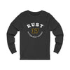 Rust 17 Pittsburgh Hockey Number Arch Design Unisex Jersey Long Sleeve Shirt