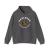 Karlsson 65 Pittsburgh Hockey Number Arch Design Unisex Hooded Sweatshirt