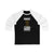Ruhwedel 2 Pittsburgh Hockey Black Vertical Design Unisex Tri-Blend 3/4 Sleeve Raglan Baseball Shirt