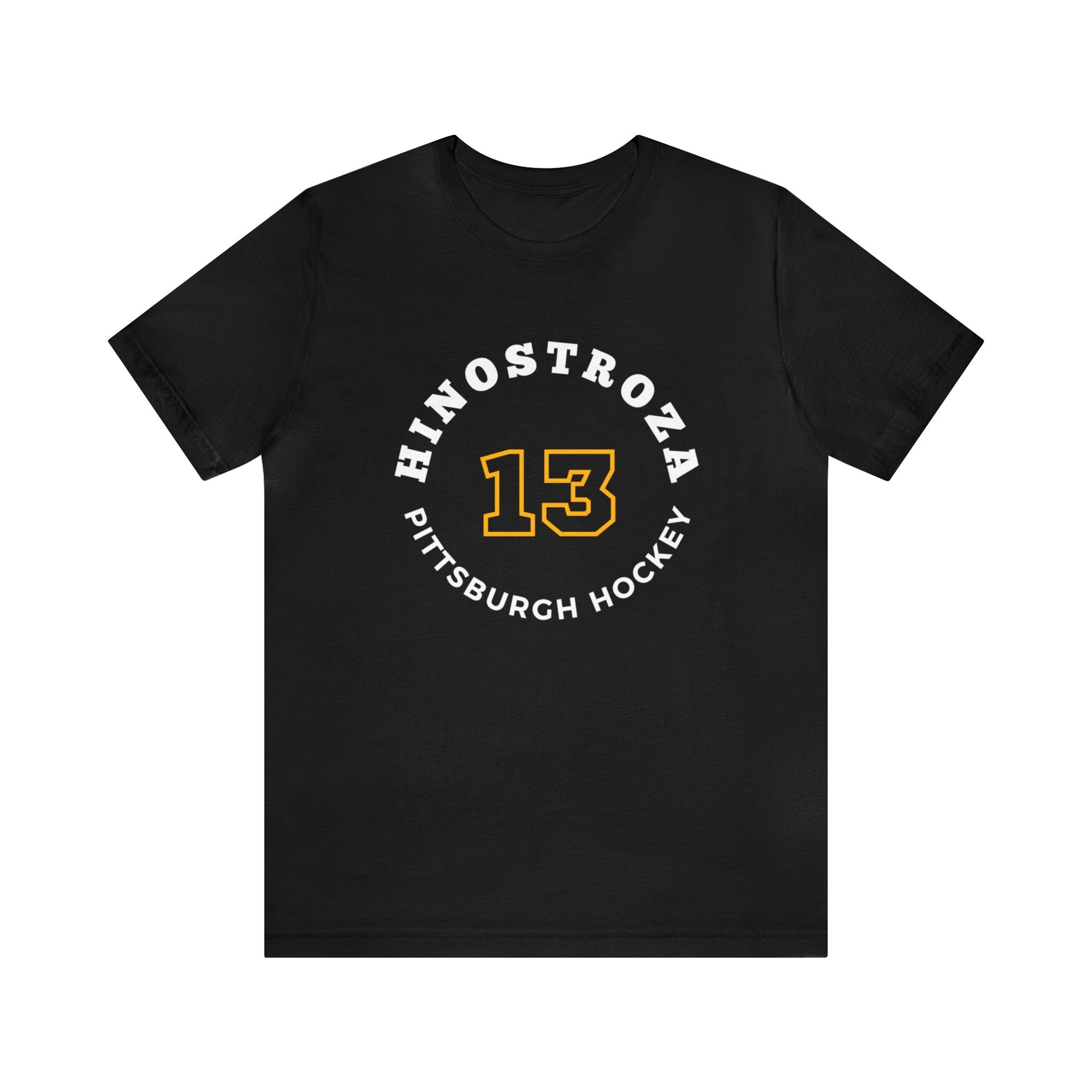 Hinostroza 13 Pittsburgh Hockey Number Arch Design Unisex T-Shirt