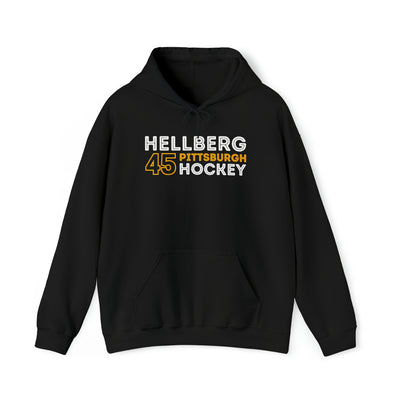 Hellberg 45 Pittsburgh Hockey Grafitti Wall Design Unisex Hooded Sweatshirt