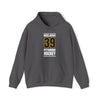Nedeljkovic 39 Pittsburgh Hockey Black Vertical Design Unisex Hooded Sweatshirt