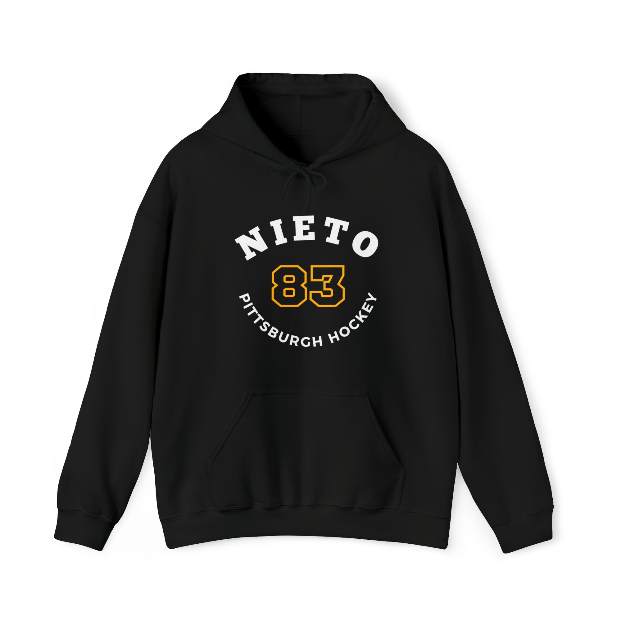 Nieto 83 Pittsburgh Hockey Number Arch Design Unisex Hooded Sweatshirt