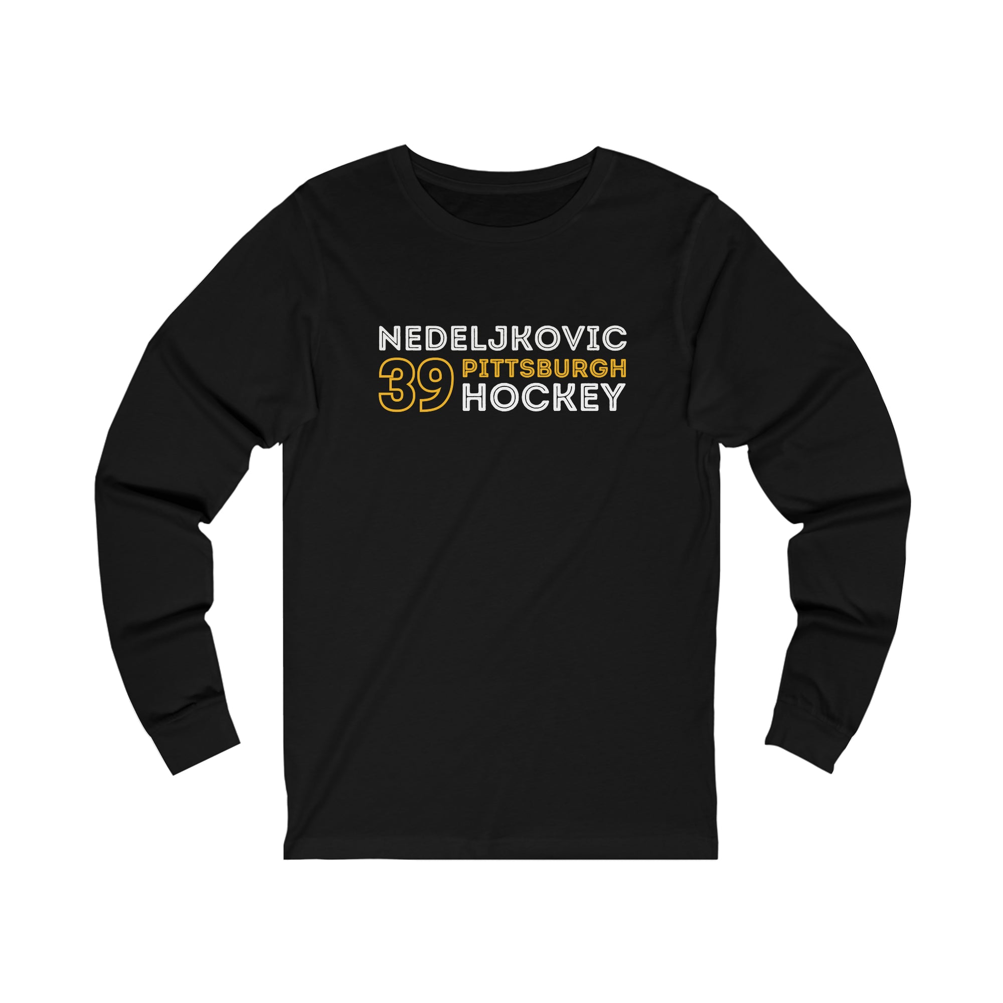 Nedeljkovic 39 Pittsburgh Hockey Grafitti Wall Design Unisex Jersey Long Sleeve Shirt