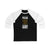 Pitlick 16 Pittsburgh Hockey Black Vertical Design Unisex Tri-Blend 3/4 Sleeve Raglan Baseball Shirt
