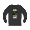 Rakell 67 Pittsburgh Hockey Black Vertical Design Unisex Jersey Long Sleeve Shirt