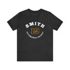 Smith 19 Pittsburgh Hockey Number Arch Design Unisex T-Shirt