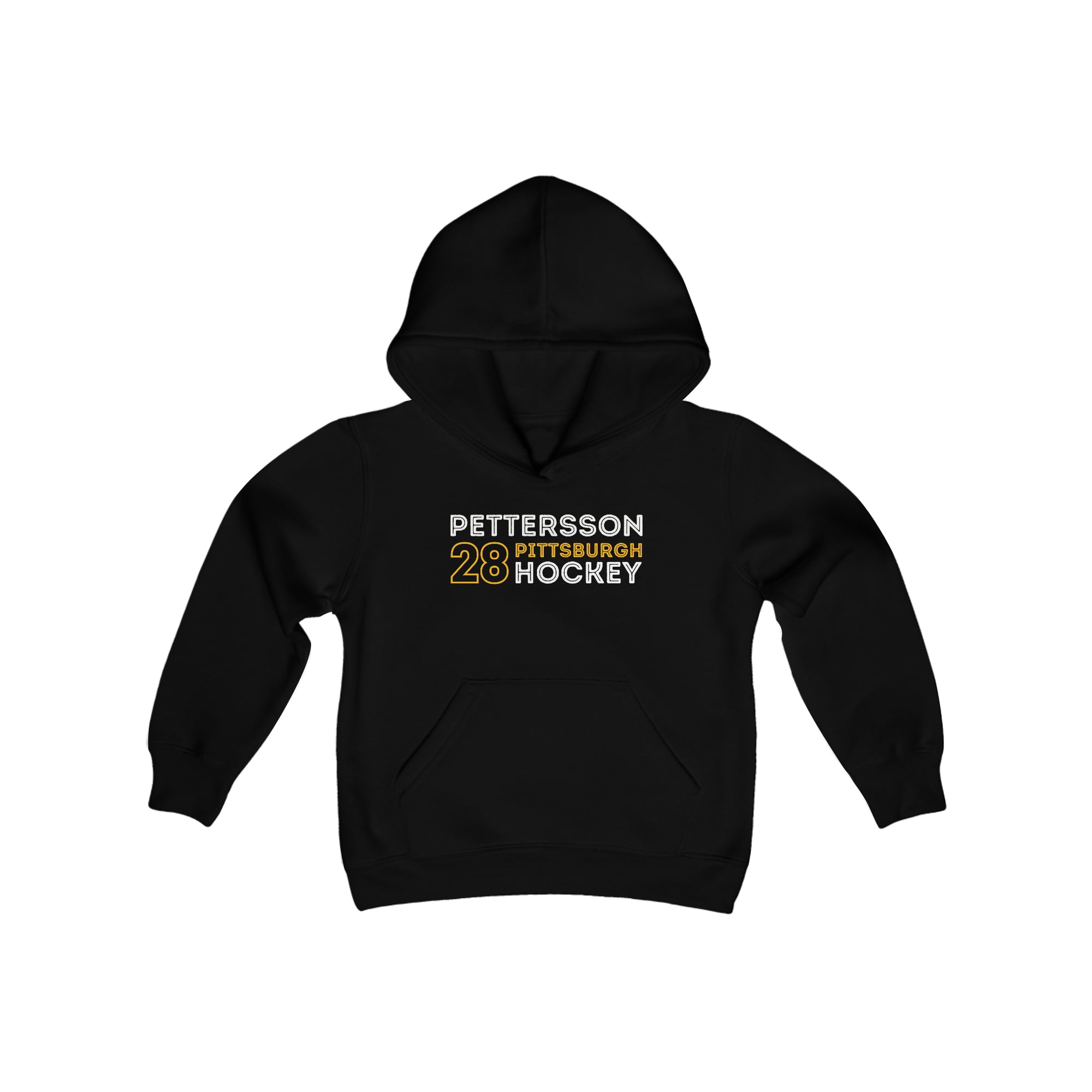 Pettersson 28 Pittsburgh Hockey Grafitti Wall Design Youth Hooded Sweatshirt