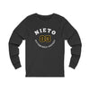 Nieto 83 Pittsburgh Hockey Number Arch Design Unisex Jersey Long Sleeve Shirt