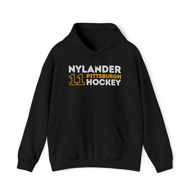 Nylander 11 Pittsburgh Hockey Grafitti Wall Design Unisex Hooded Sweatshirt