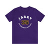 Jarry 35 Pittsburgh Hockey Number Arch Design Unisex T-Shirt
